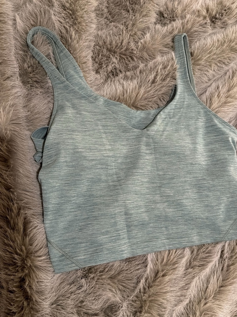 lululemon athletica Heathered Sage Scoop Neck Tank
